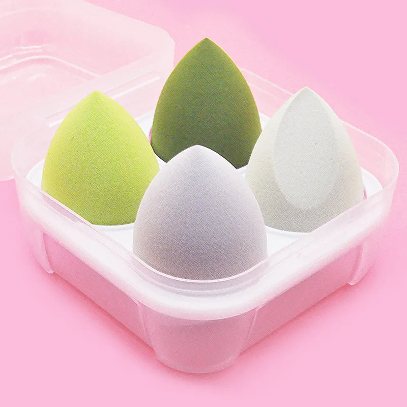 4pcs Makeup Sponge Powder Puff Dry and Wet Combined Beauty Cosmetic