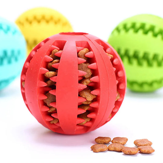 Pet Dog Toy Interactive Rubber Balls for Small Large Dogs
